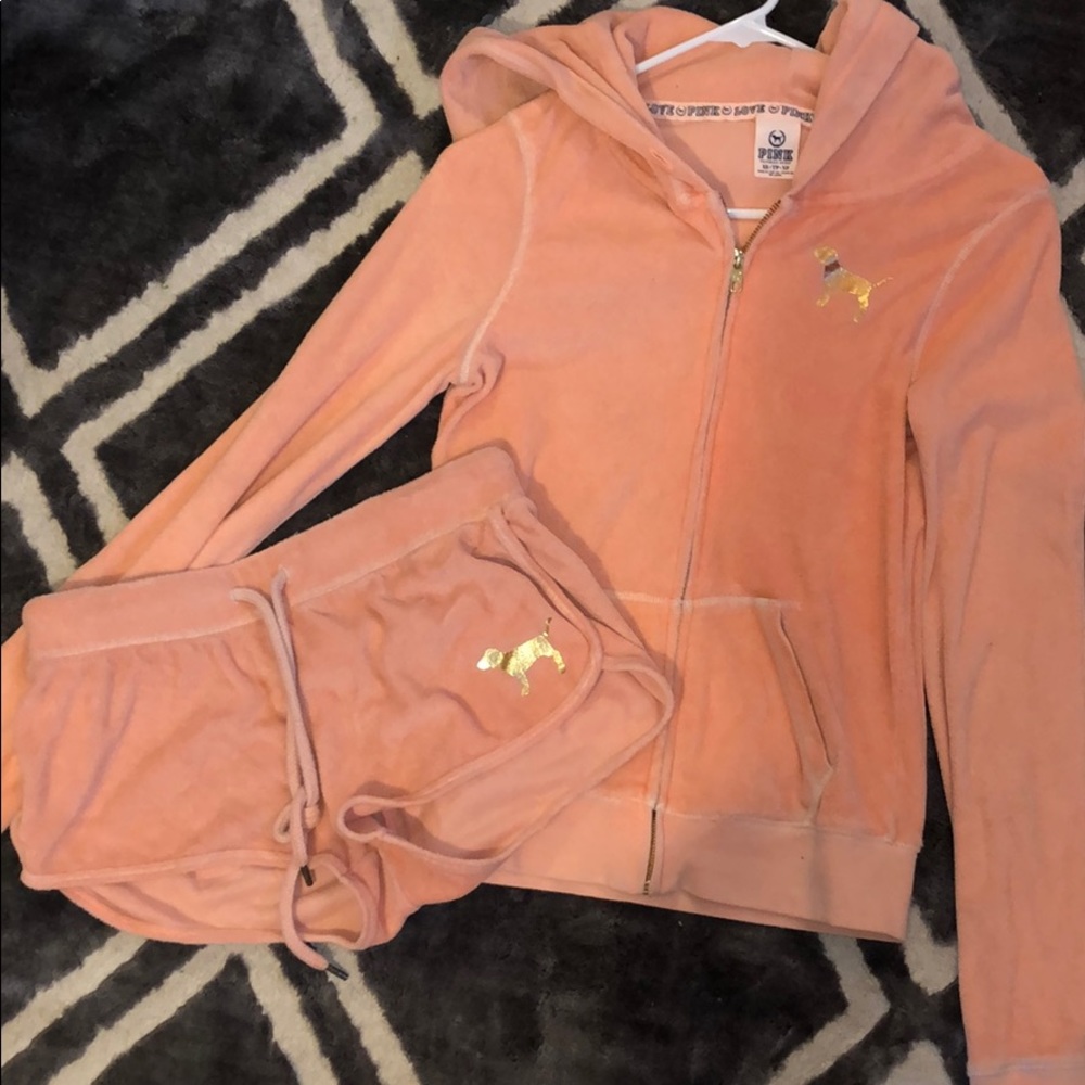 Victoria Secret PINK hoodie and short set